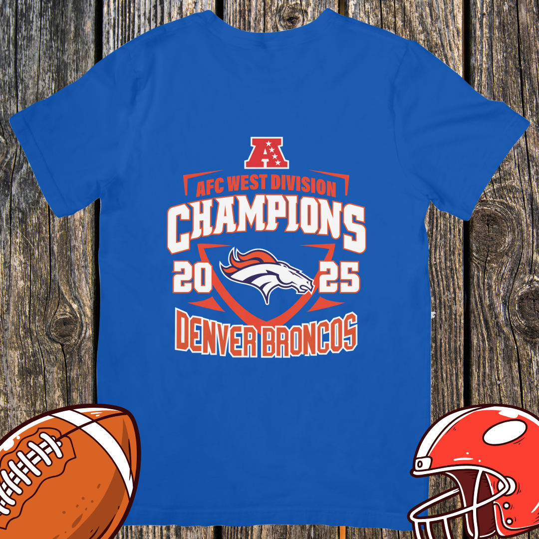 Denver Broncos 2025 AFC West Champions Unisex T-Shirt