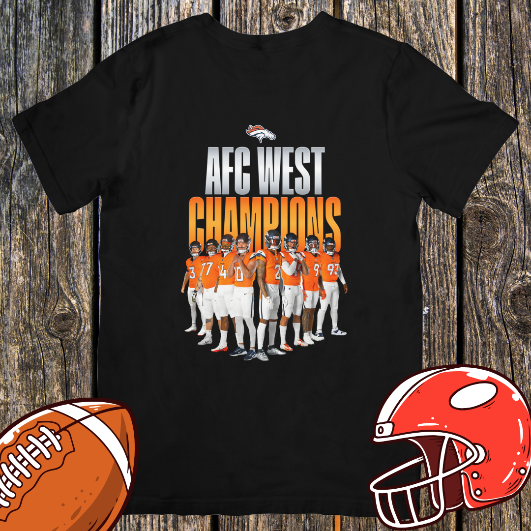 AFC West Champions 2025 Team Photo TShirt