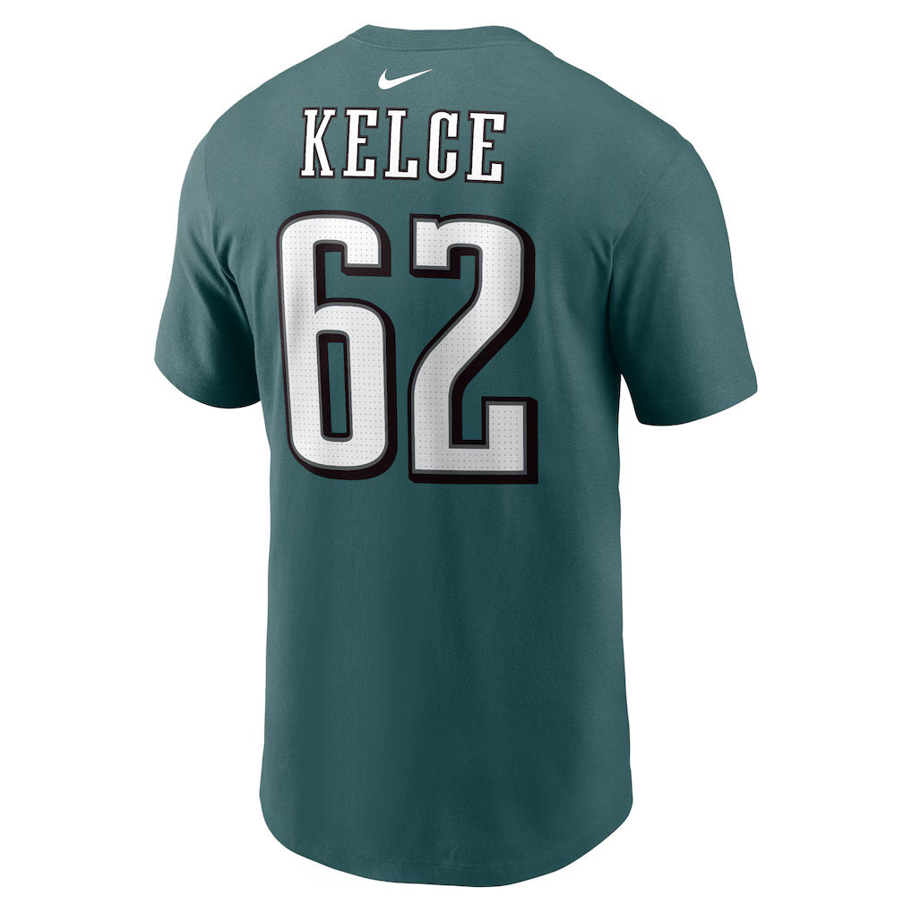 Jason Kelce Midnight Green Philadelphia Eagles Player Name & Number T-Shirt