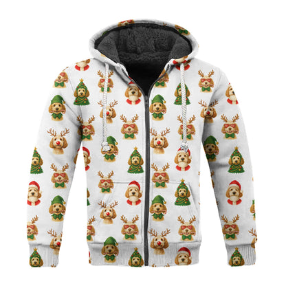 Cute Funny Puppy Santa Reindeer Pattern Polo, Dachshund T Shirt, Wiener Dog T Shirt