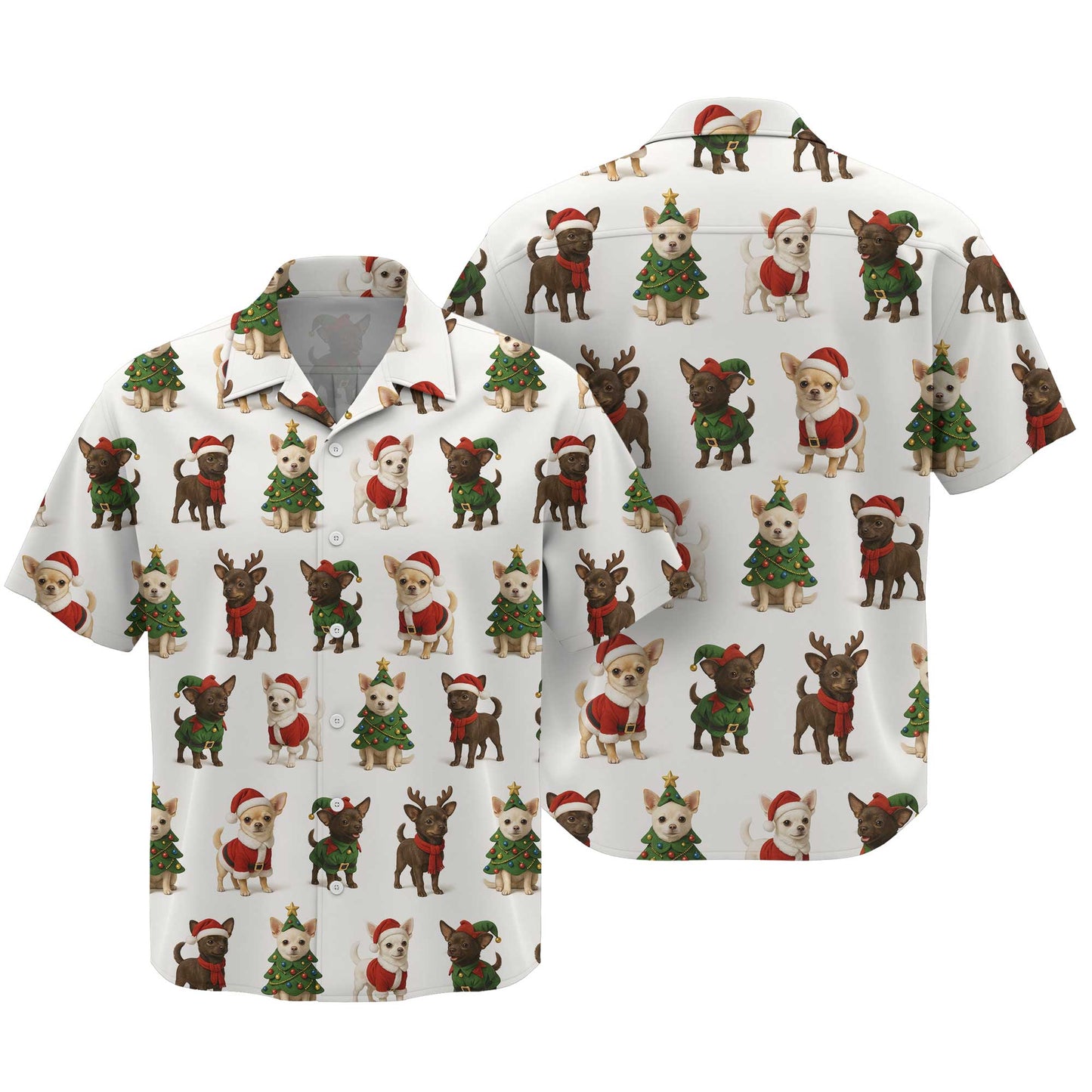 Santa Reindeer Tree Chihuahua Hoodie, Chihuahua T Shirt, Funny Chihuahua Shirt