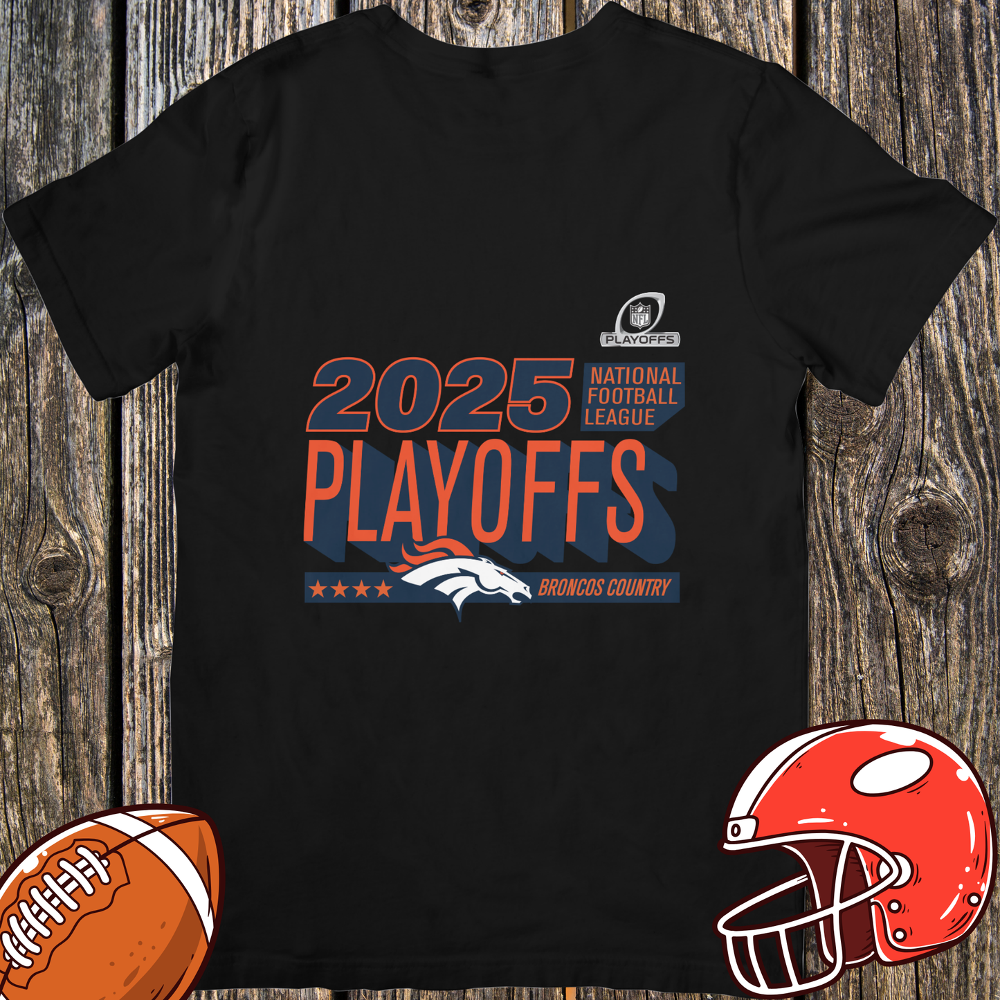Denver Broncos 2025 Playoffs Unisex T-Shirt – Football Fan Tee