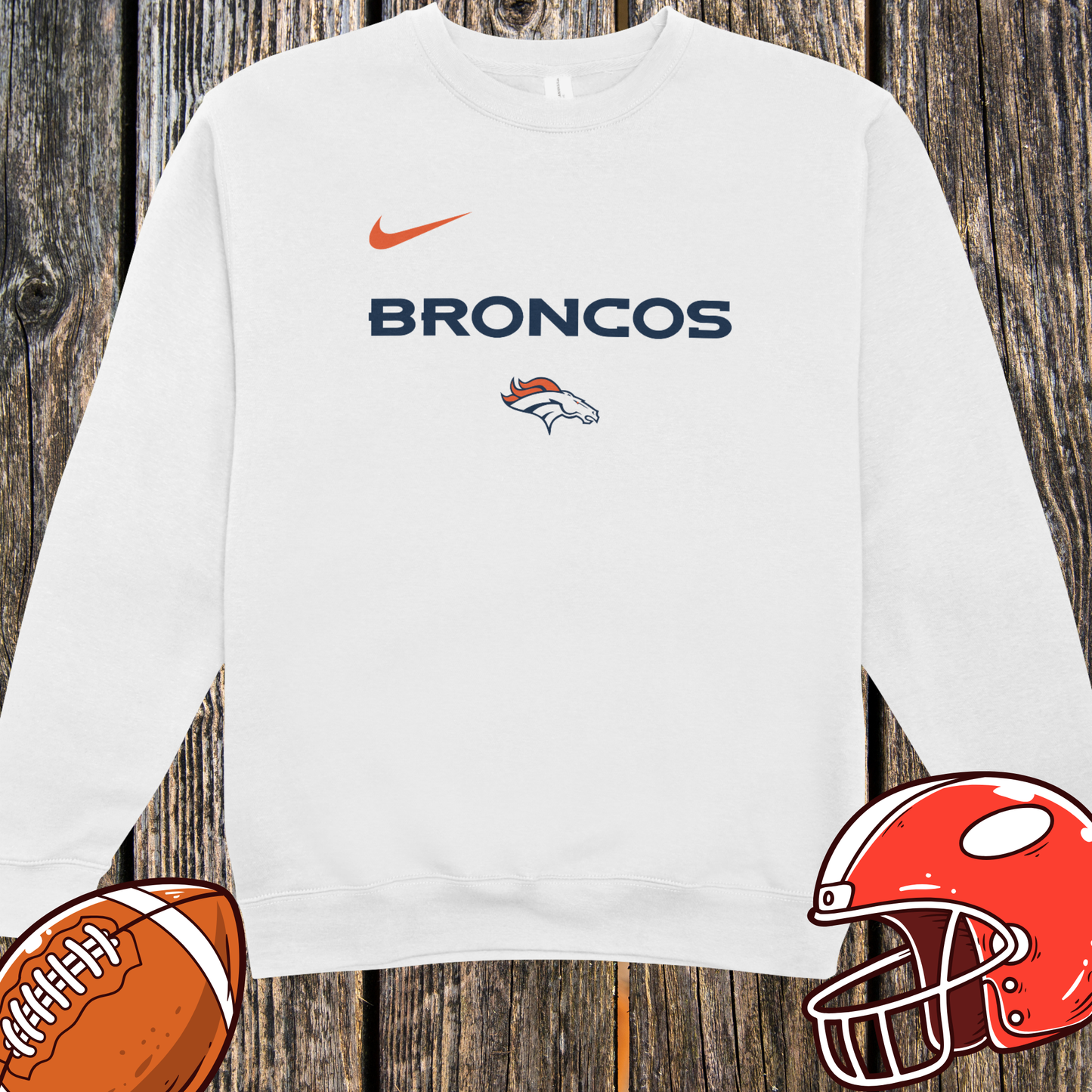 NFL Hello Kitty Broncos Unisex Sweatshirt – Cute Game Day Sweatshirt