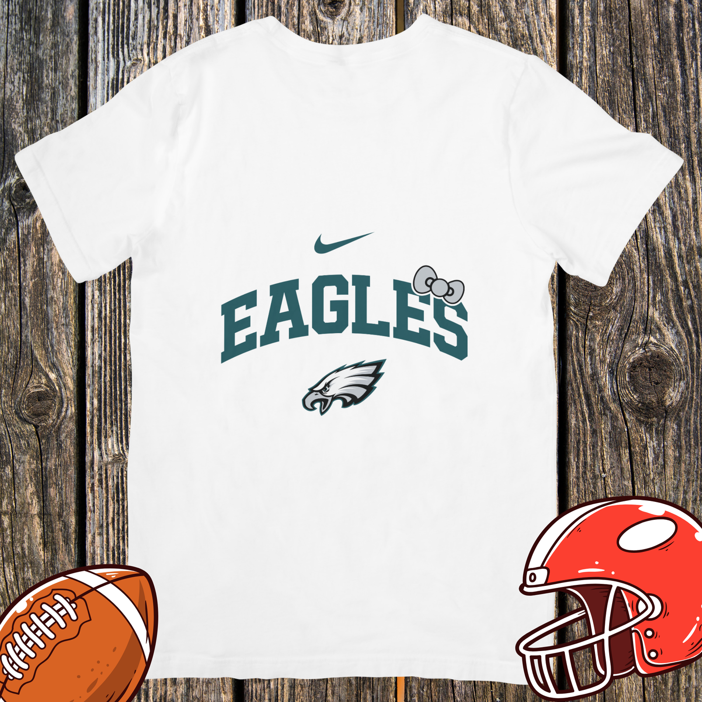 Philadelphia Eagles Hello Kitty Football Tee