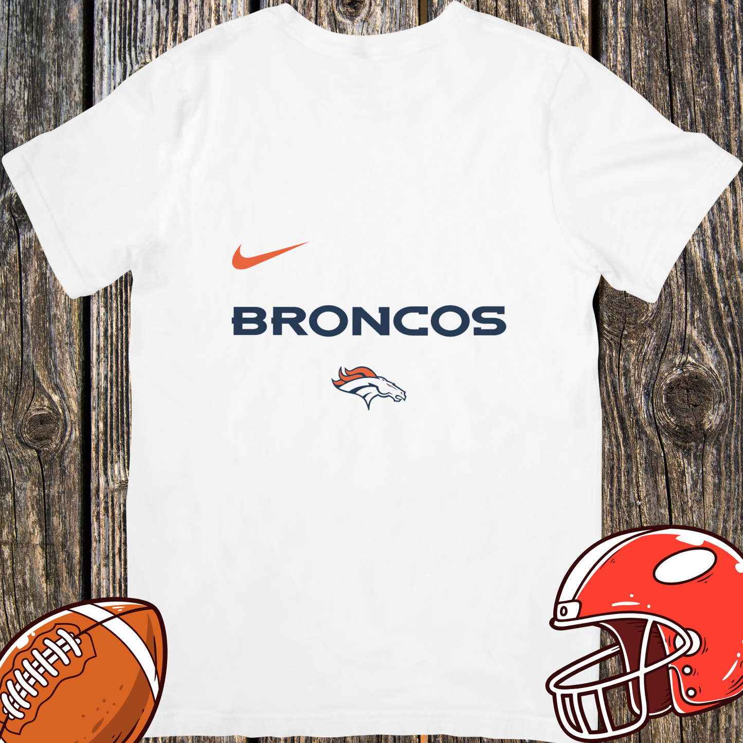 NFL Hello Kitty Broncos Unisex T-Shirt – Cute Game Day Tee