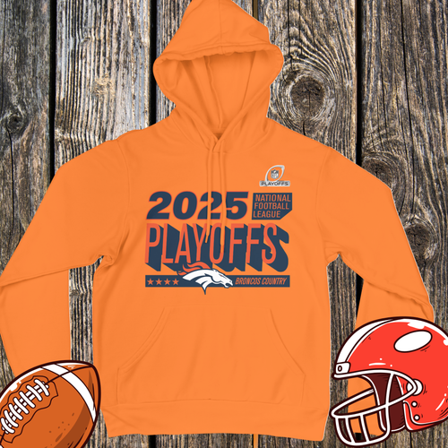 Denver Broncos 2025 Playoffs Unisex Pullover Hoodie