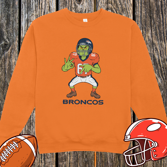 Denver Broncos Grinch Unisex Sweatshirt – Funny Football Fan Sweatshirt