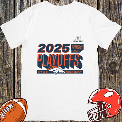 Denver Broncos 2025 Playoffs Unisex T-Shirt – Football Fan Tee