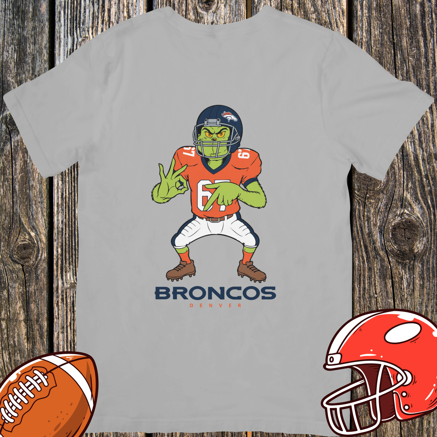 Denver Broncos Grinch Unisex T-Shirt – Funny Football Fan Tee