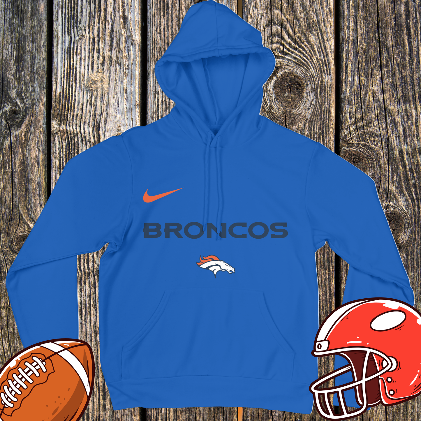 NFL Hello Kitty Broncos Unisex Hoodie – Cute Game Day Hoodie
