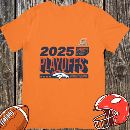 Denver Broncos 2025 Playoffs Unisex T-Shirt – Football Fan Tee