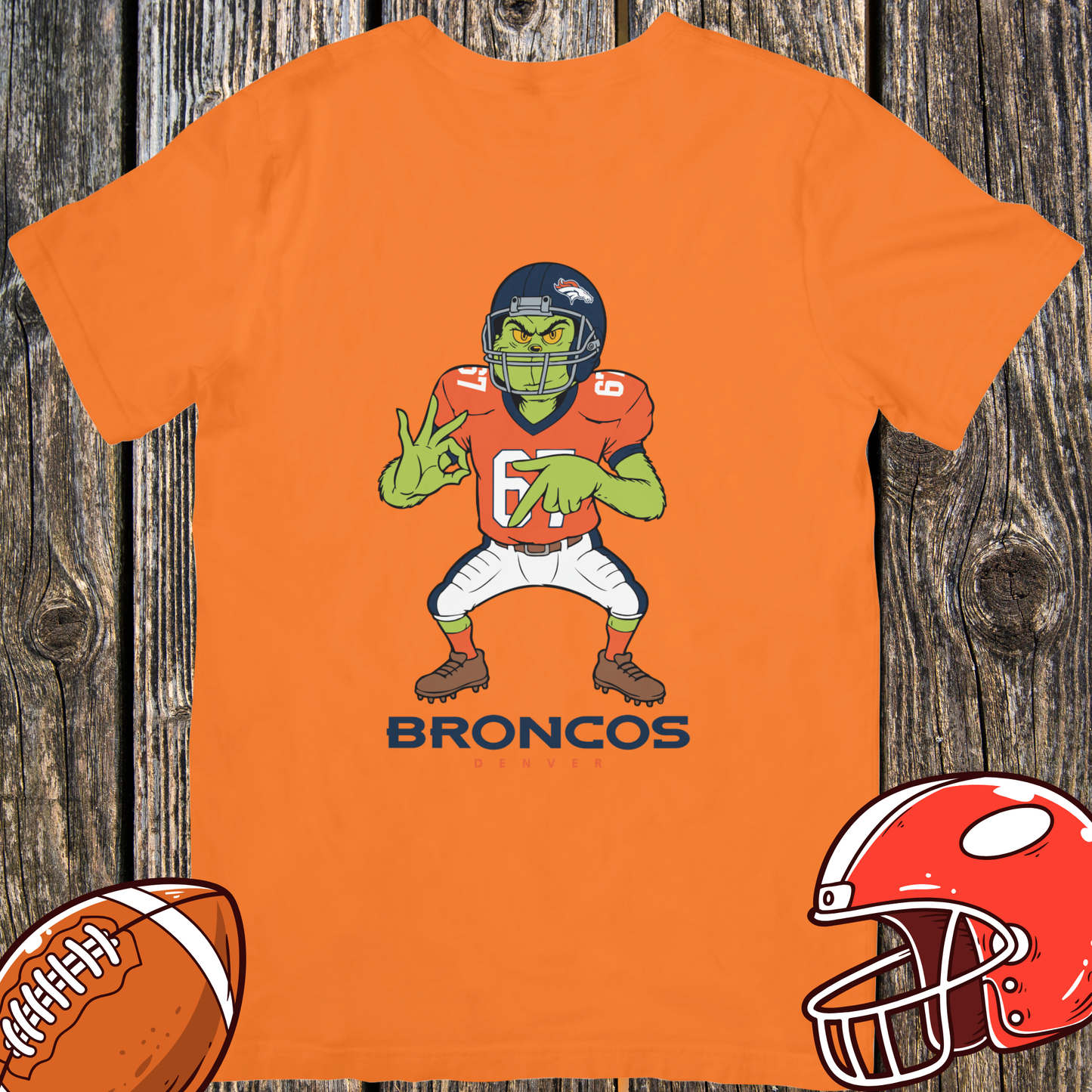 Denver Broncos Grinch Unisex T-Shirt – Funny Football Fan Tee