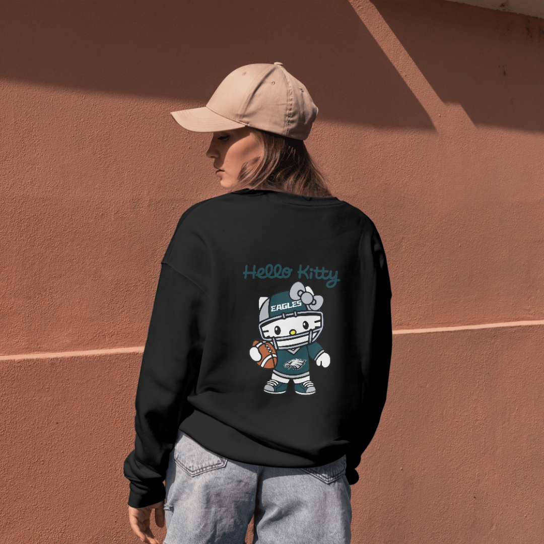 Philadelphia Eagles Hello Kitty Football Sweatshirt