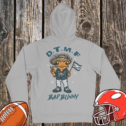 Philadelphia Eagles DTMF Bad Bunny Fan Hoodie – Peace Sign Character Graphic