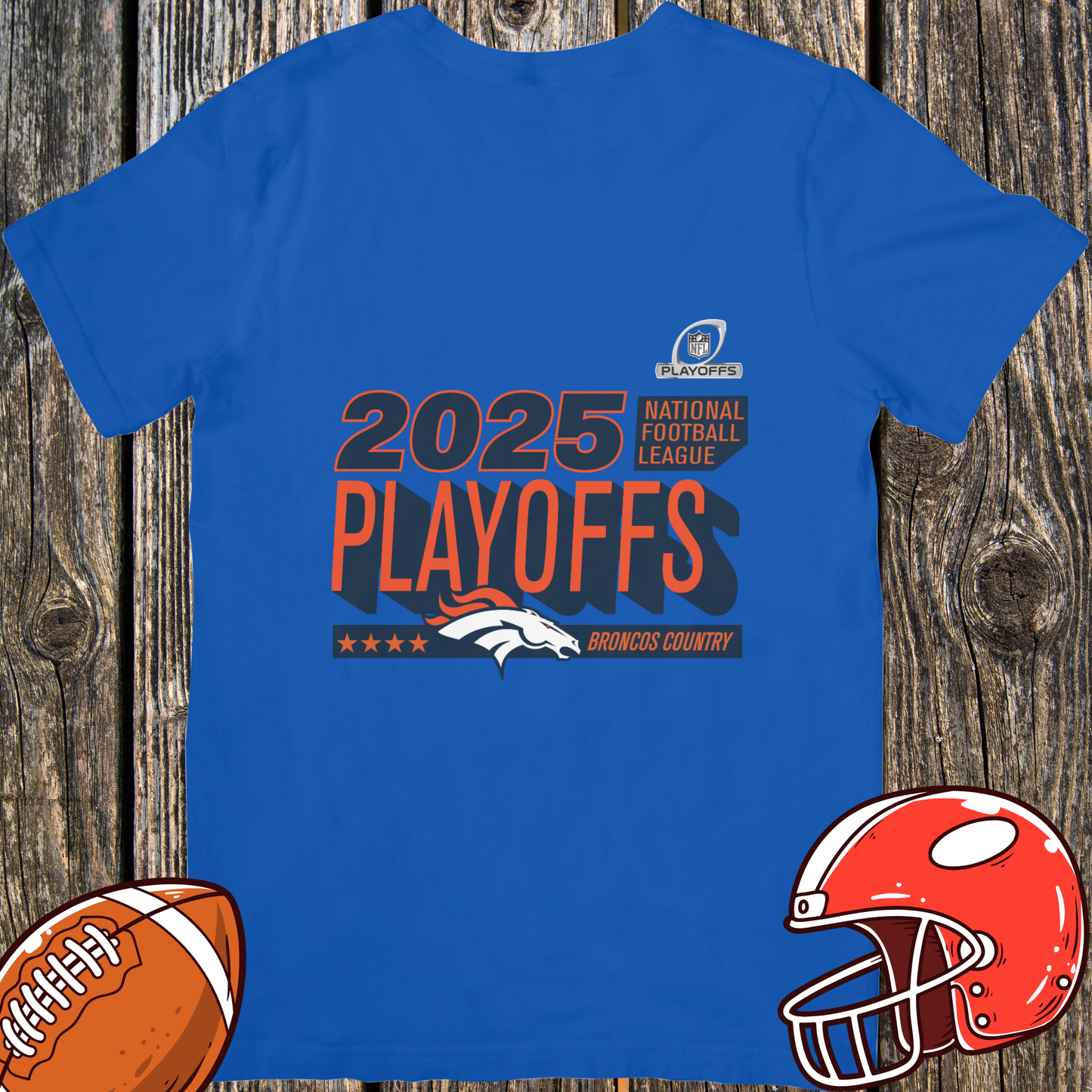 Denver Broncos 2025 Playoffs Unisex T-Shirt – Football Fan Tee
