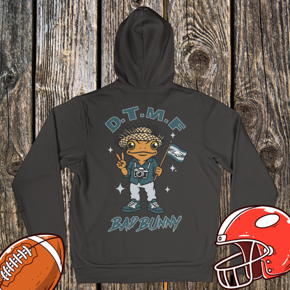 Philadelphia Eagles DTMF Bad Bunny Fan Hoodie – Peace Sign Character Graphic