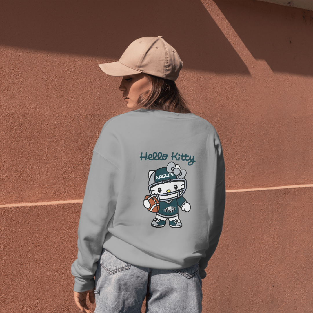 Philadelphia Eagles Hello Kitty Football Sweatshirt