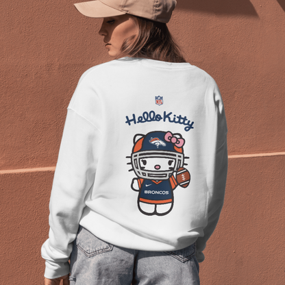 NFL Hello Kitty Broncos Unisex Sweatshirt – Cute Game Day Sweatshirt