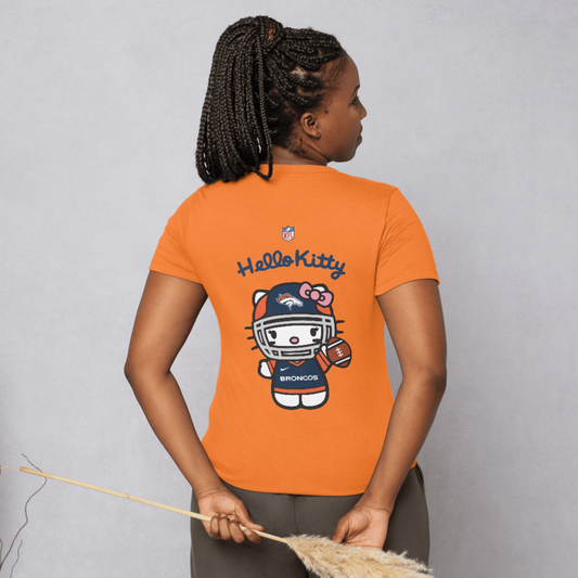 NFL Hello Kitty Broncos Unisex T-Shirt – Cute Game Day Tee