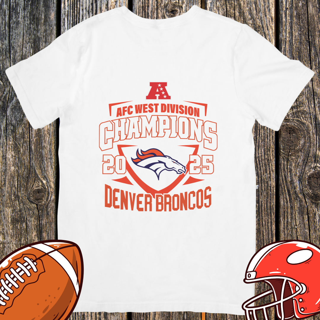 Denver Broncos 2025 AFC West Champions Unisex T-Shirt