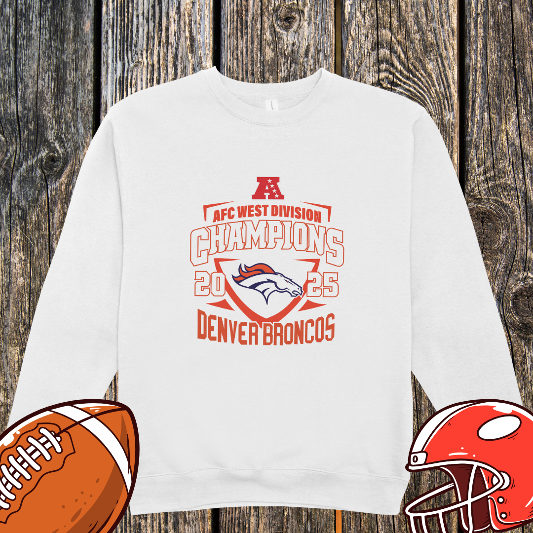 Denver Broncos 2025 AFC West Champions Unisex Sweatshirt