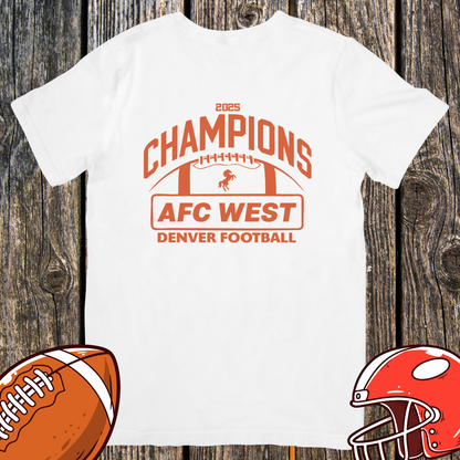 AFC West Champions 2025 Shirt – Denver Football Unisex Tee