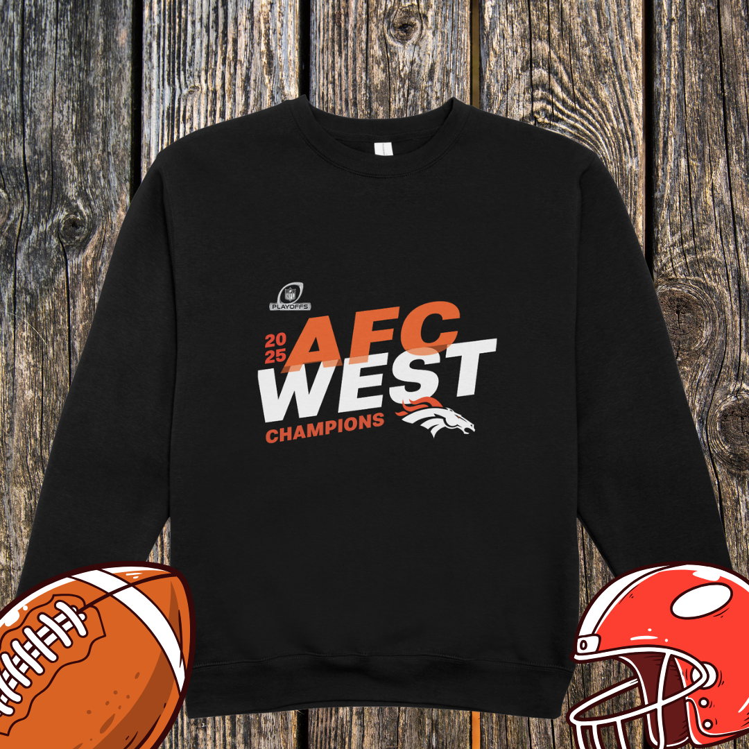Denver 2025 AFC West Division Champions Sweatshirt – Unisex Sweatshirt