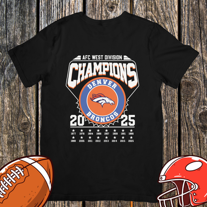 Denver 2025 AFC West Division Champions Shirt – Unisex Top