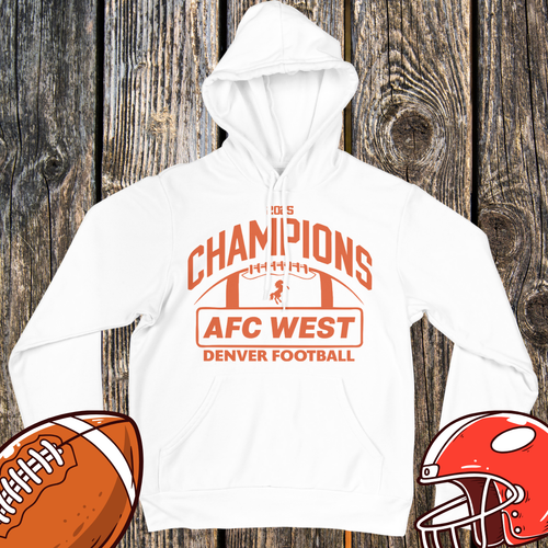 AFC West Champions 2025 Hoodie – Denver Football Unisex Hoodie