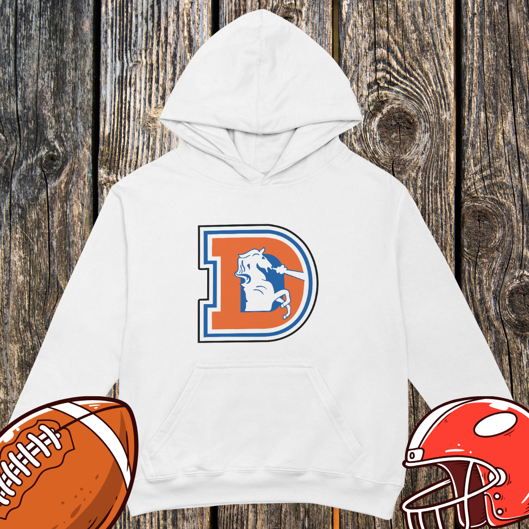 Retro Denver D Horse Logo Hoodie – Unisex Hoodie