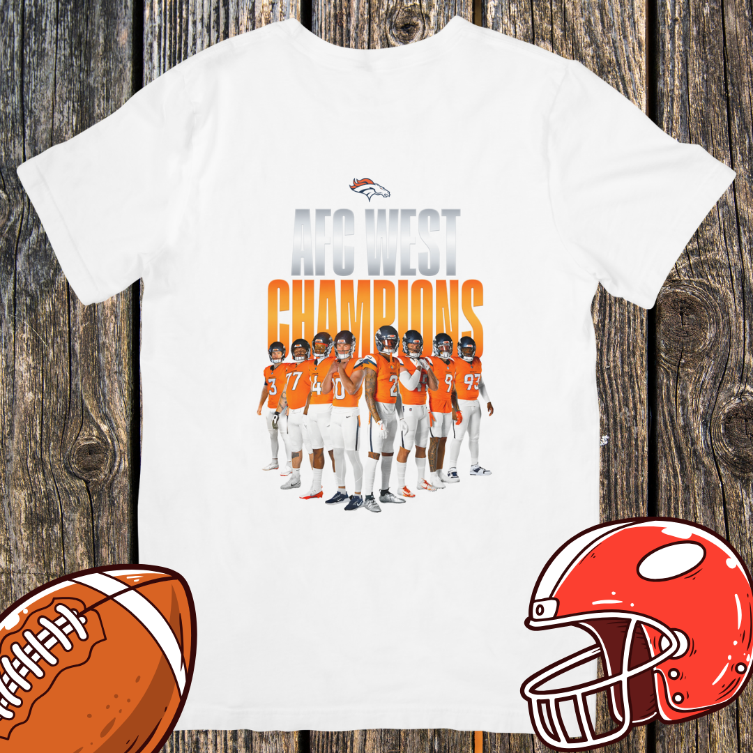 AFC West Champions 2025 Team Photo TShirt