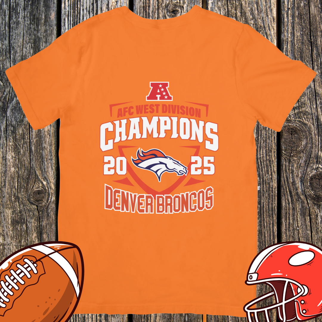 Denver Broncos 2025 AFC West Champions Unisex T-Shirt