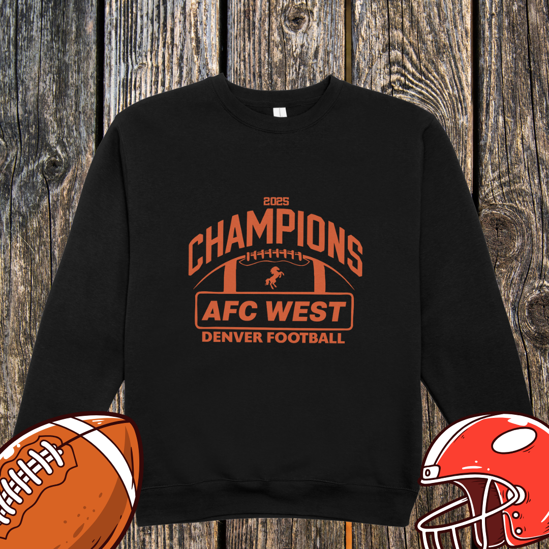 AFC West Champions 2025 Sweatshirt – Denver Football Unisex Sweatshirt