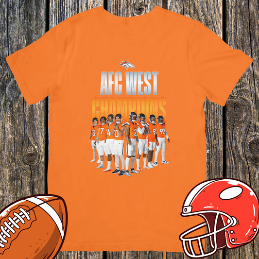 AFC West Champions 2025 Team Photo TShirt