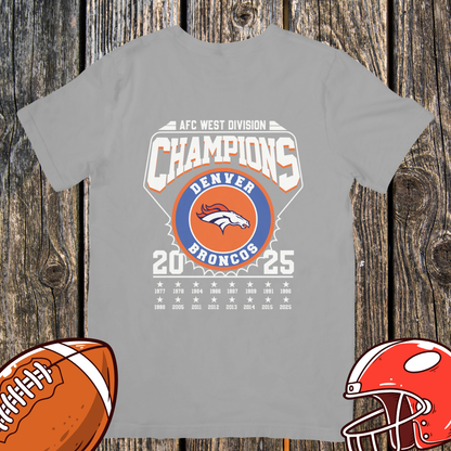 Denver 2025 AFC West Division Champions Shirt – Unisex Top