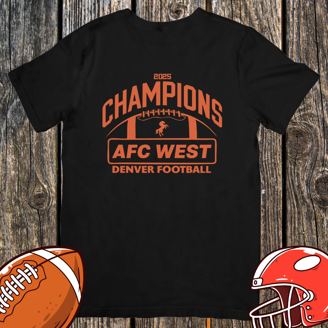 AFC West Champions 2025 Shirt – Denver Football Unisex Tee