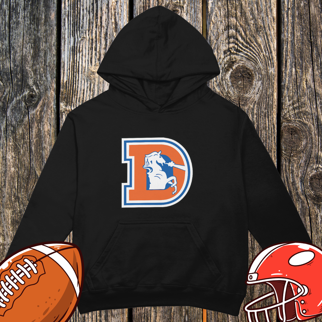 Retro Denver D Horse Logo Hoodie – Unisex Hoodie