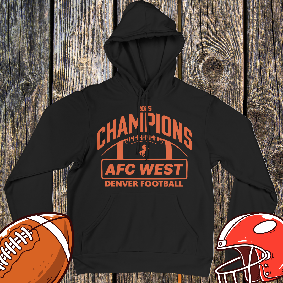 AFC West Champions 2025 Hoodie – Denver Football Unisex Hoodie