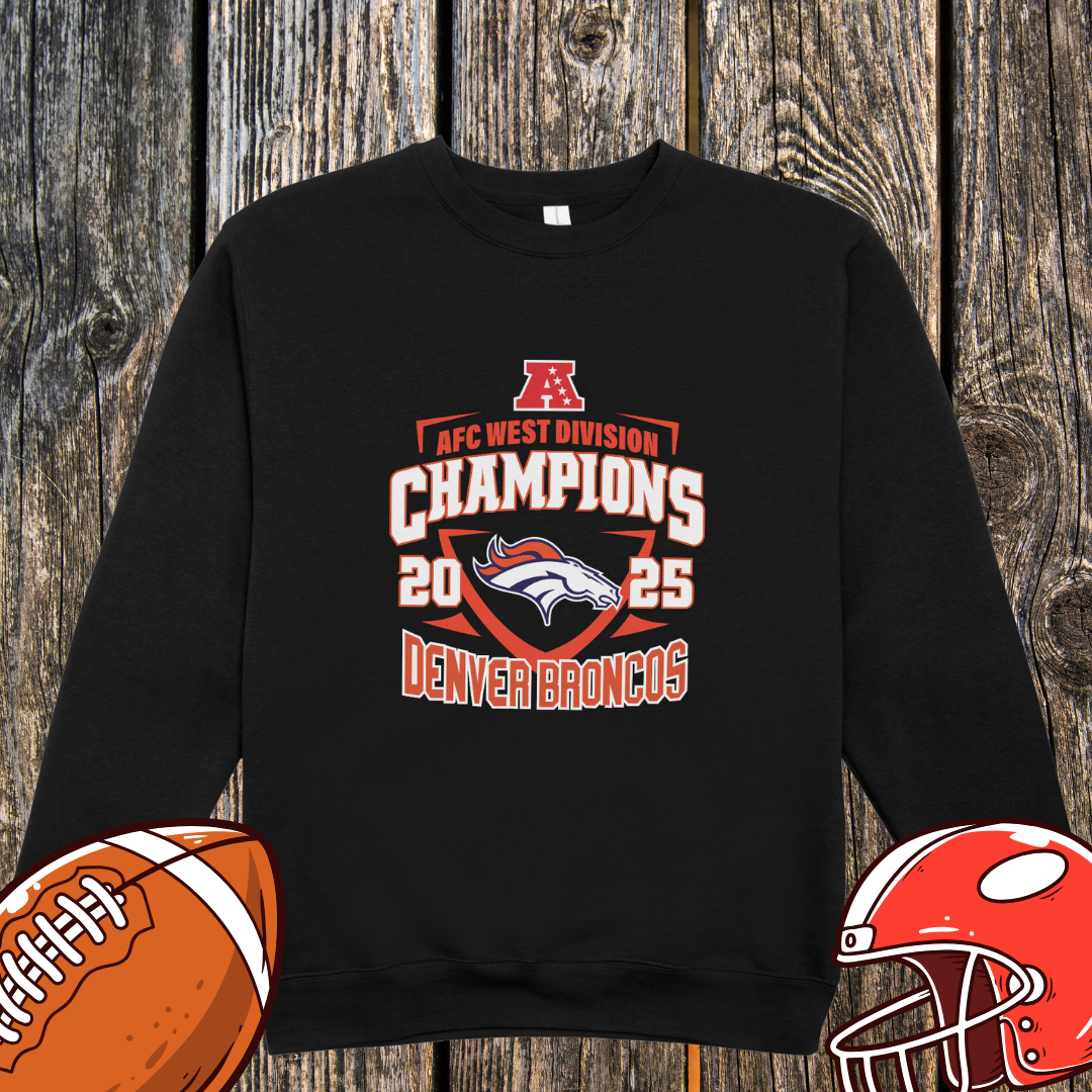 Denver Broncos 2025 AFC West Champions Unisex Sweatshirt