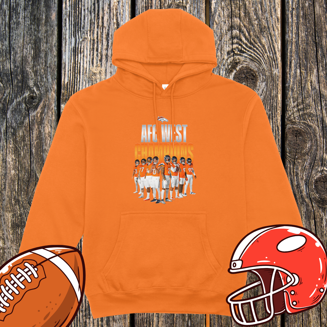 AFC West Champions 2025 Team Photo Hoodie – Unisex Hoodie