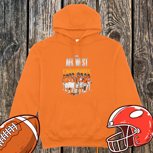 AFC West Champions 2025 Team Photo Hoodie – Unisex Hoodie