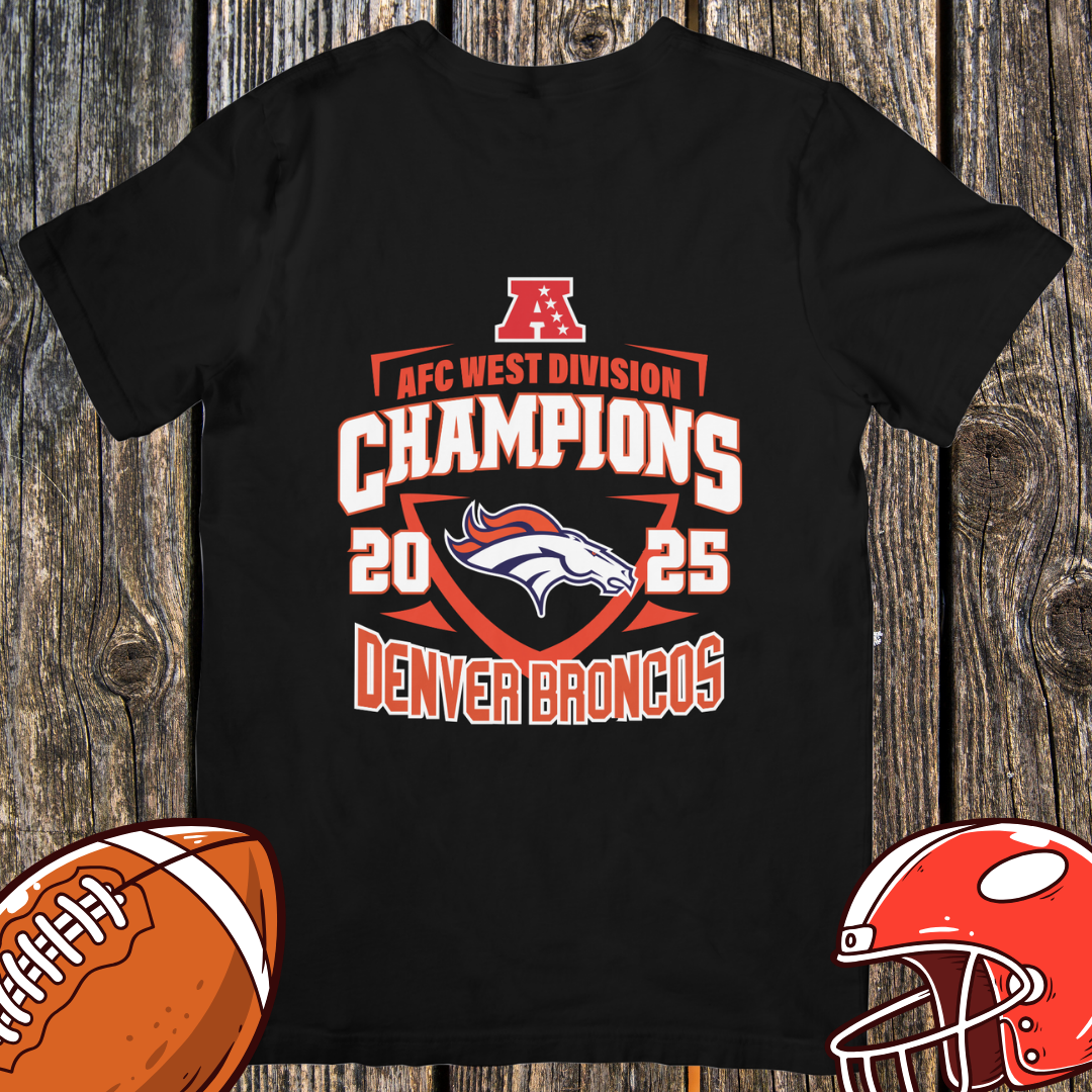 Denver Broncos 2025 AFC West Champions Unisex T-Shirt