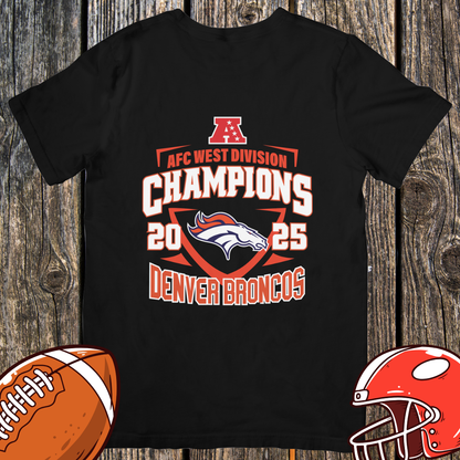 Denver Broncos 2025 AFC West Champions Unisex T-Shirt