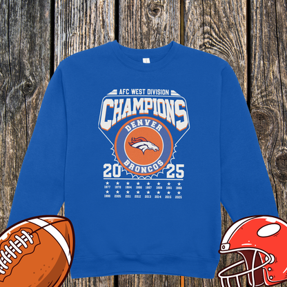 Denver Football Champions 2025 Sweatshirt – Unisex Sweatshirt