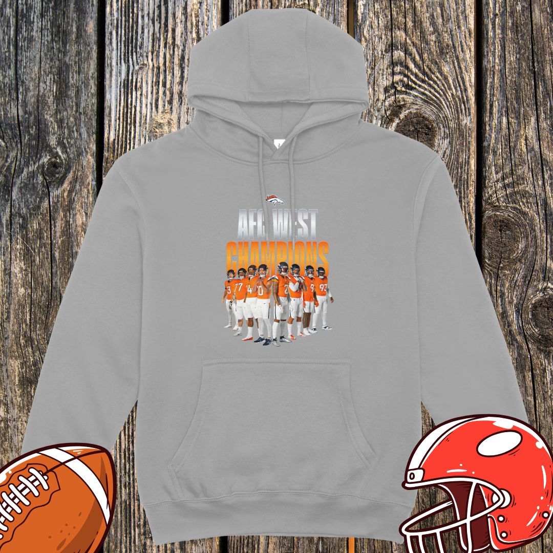 AFC West Champions 2025 Team Photo Hoodie – Unisex Hoodie