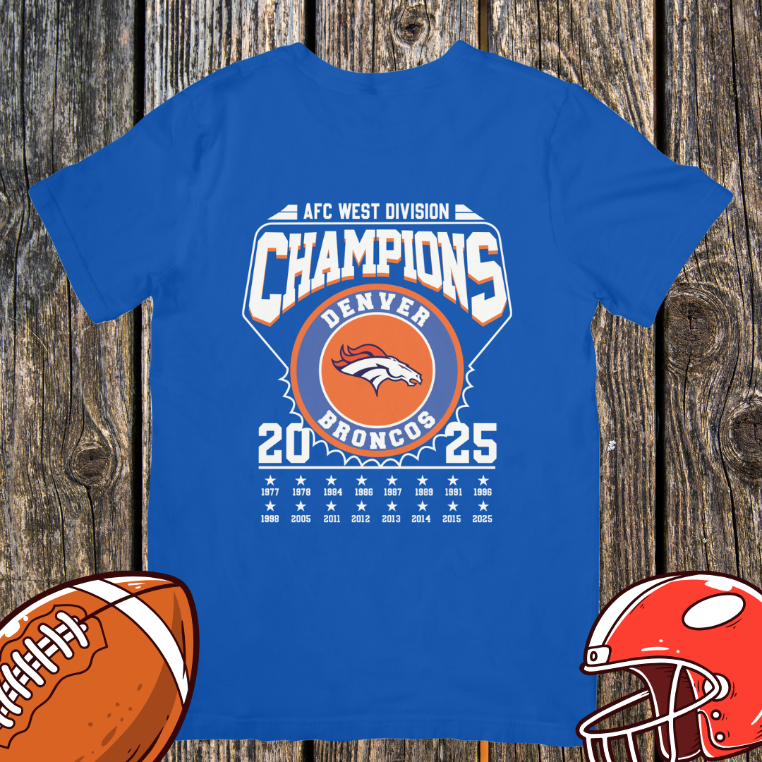 Denver 2025 AFC West Division Champions Shirt – Unisex Top