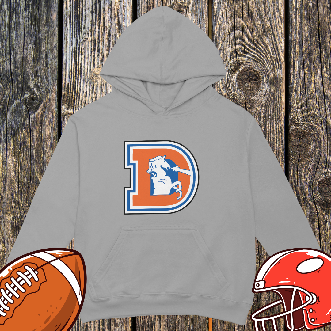 Retro Denver D Horse Logo Hoodie – Unisex Hoodie