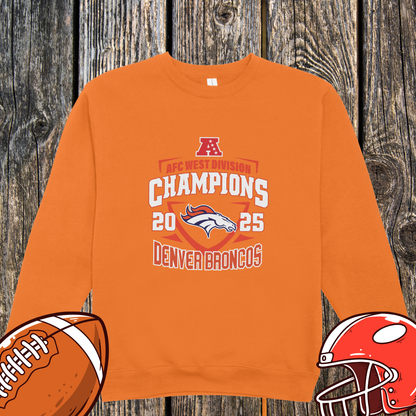 Denver Broncos 2025 AFC West Champions Unisex Sweatshirt