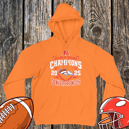 Denver Broncos 2025 AFC West Champions Unisex Hoodie