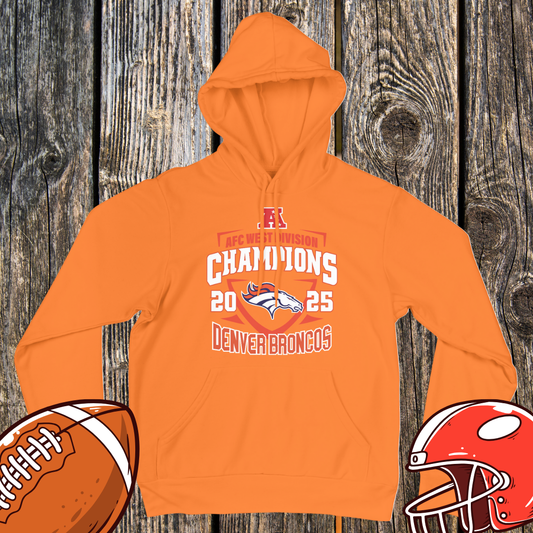 Denver Broncos 2025 AFC West Champions Unisex Hoodie
